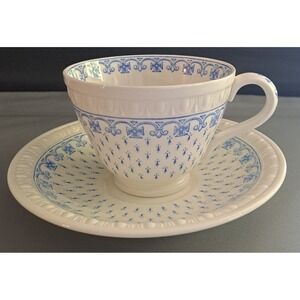 ERMINE-BLUE CUP & SAUCER SET FOOTED BY COPELAND SPODE